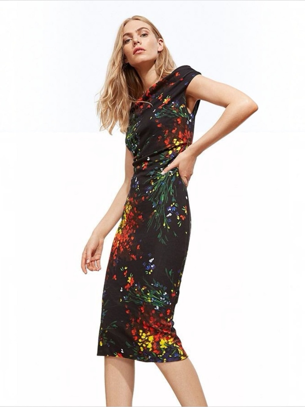 Escada Dosa Floral Print Dondi Dress